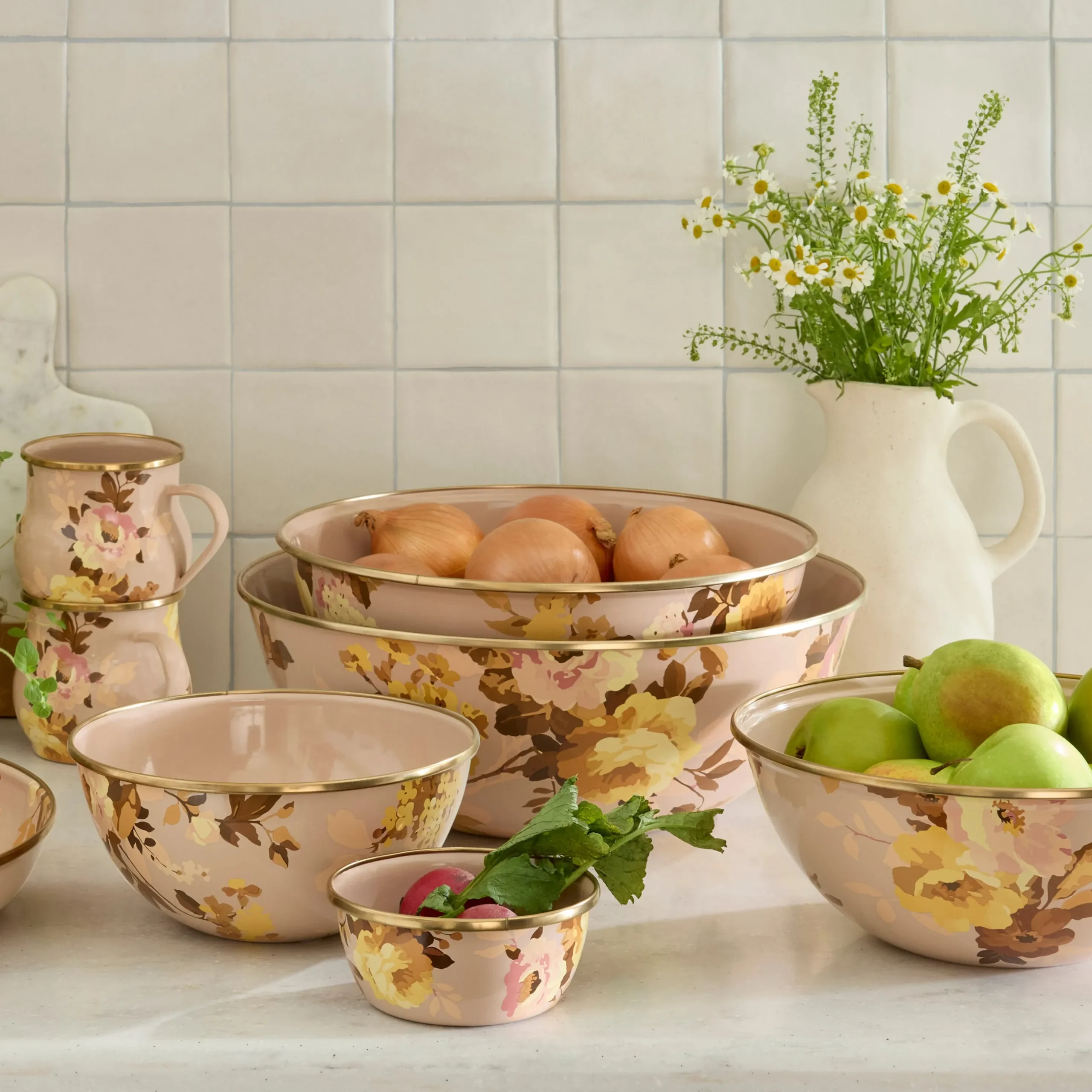 Wild Rose Mauve Extra Large Everyday Bowl