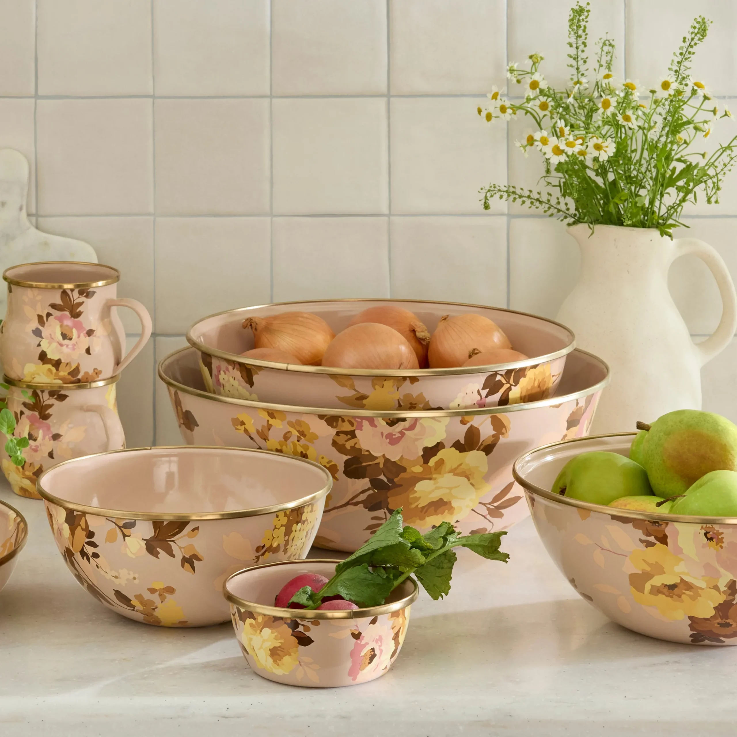Wild Rose Mauve Large Everyday Bowl