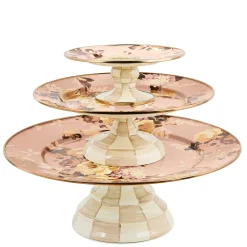 Wild Rose Mauve Large Pedestal Platter
