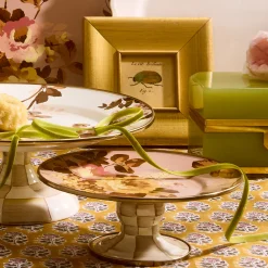 Wild Rose Mauve Mini Pedestal Platter