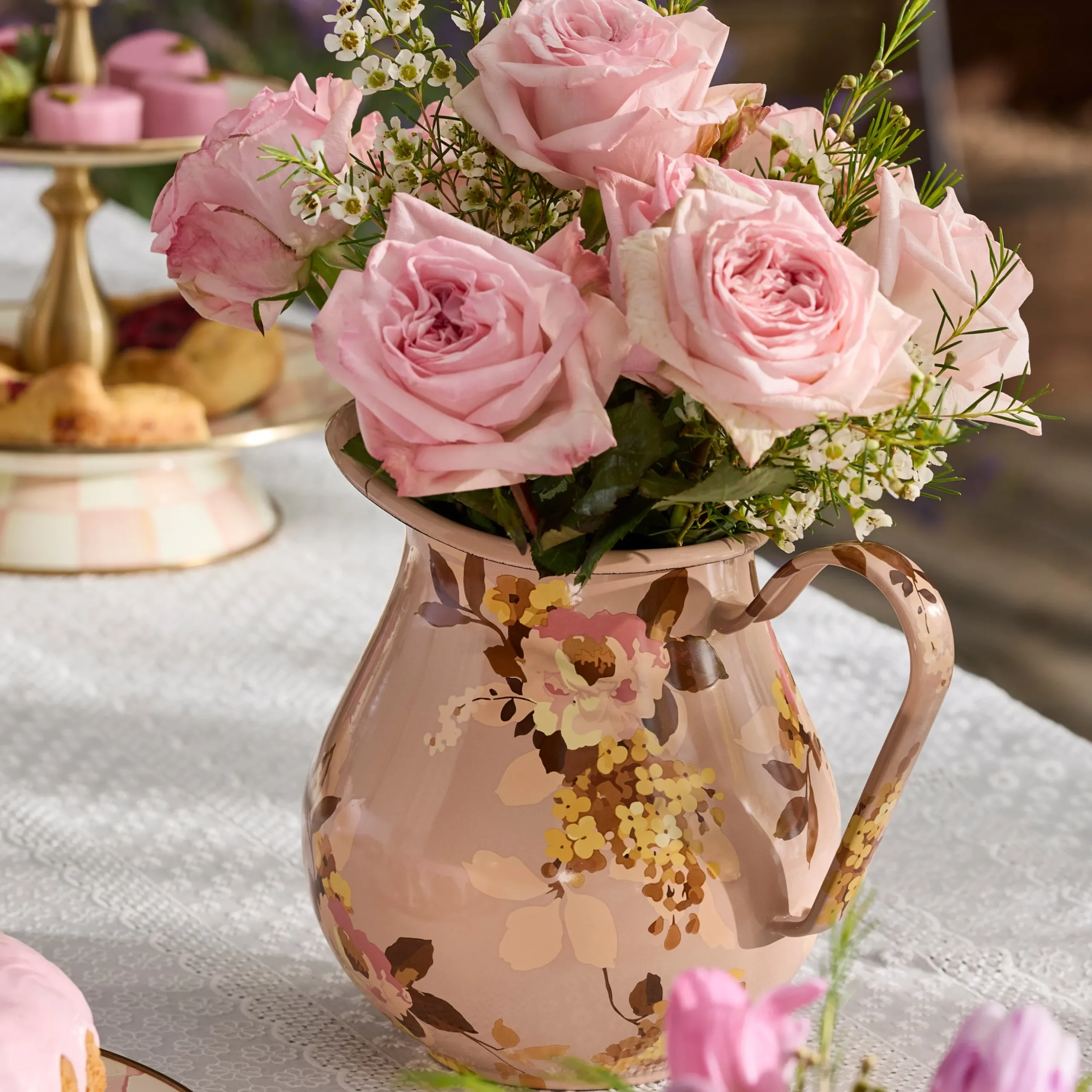 Wild Rose Mauve Pitcher