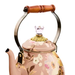 Wild Rose Mauve 2 Quart Tea Kettle