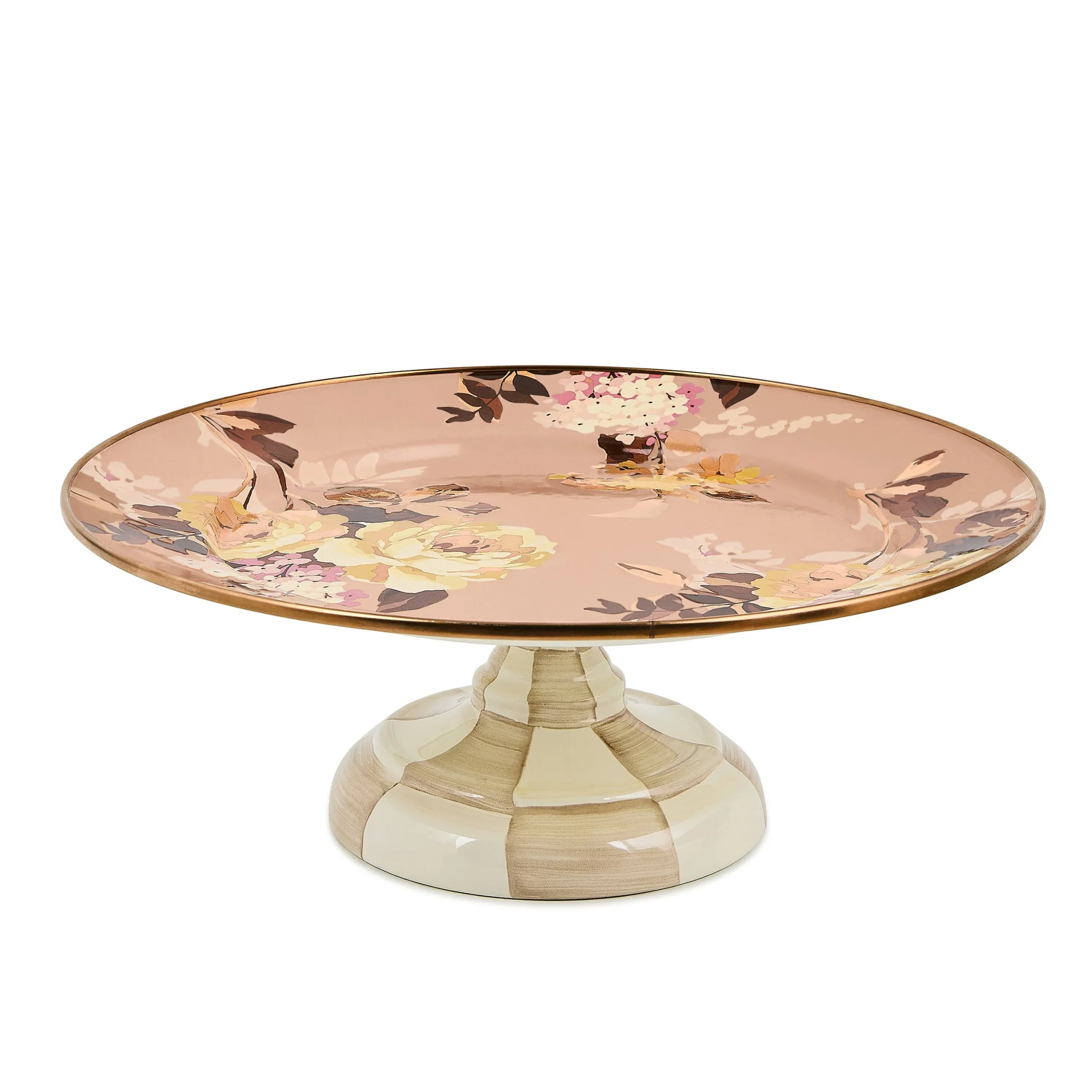 Wild Rose Mauve Small Pedestal Platter