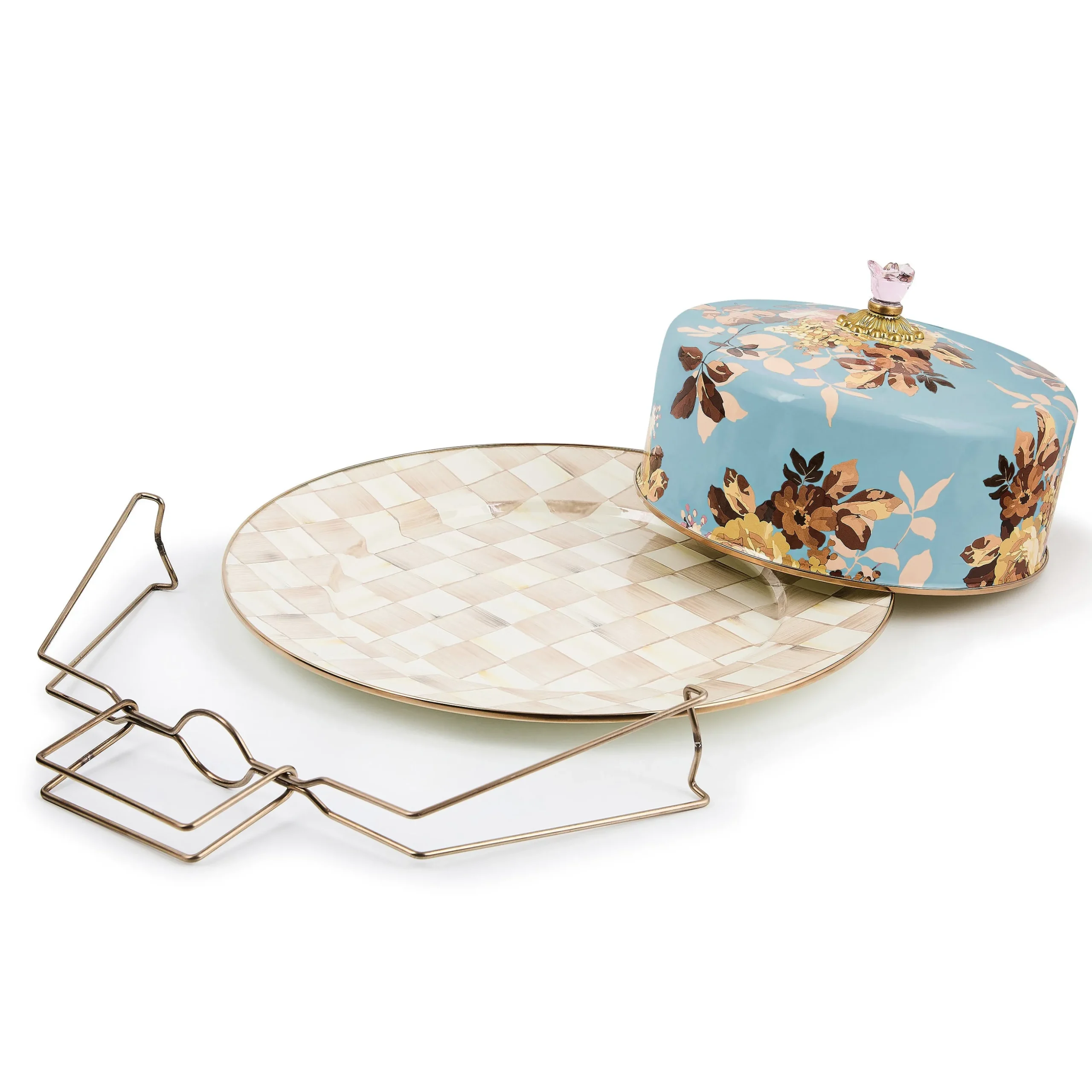 Wild Rose Slate Cake Carrier
