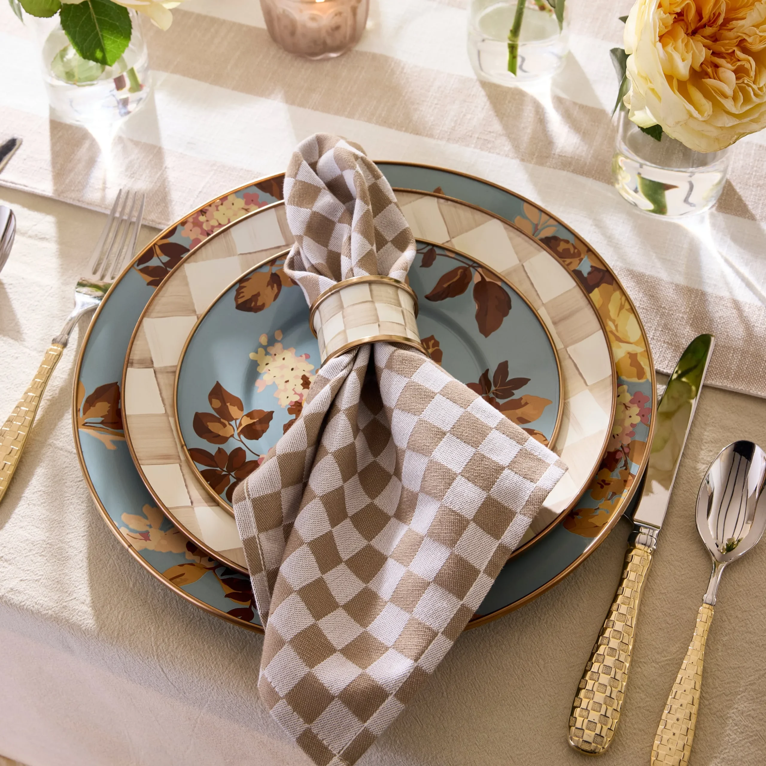Wild Rose Slate Charger/Plate