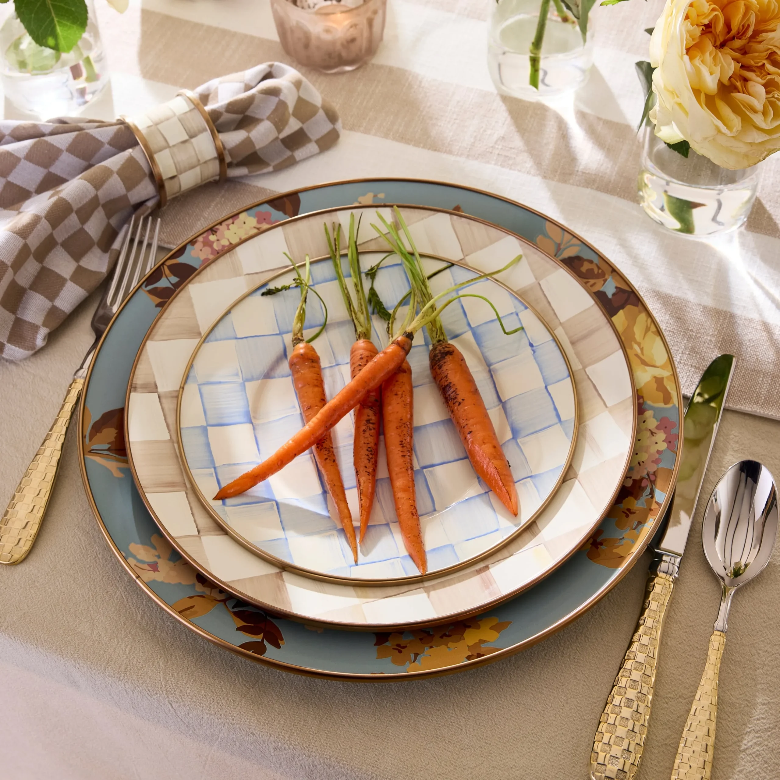Wild Rose Slate Charger/Plate