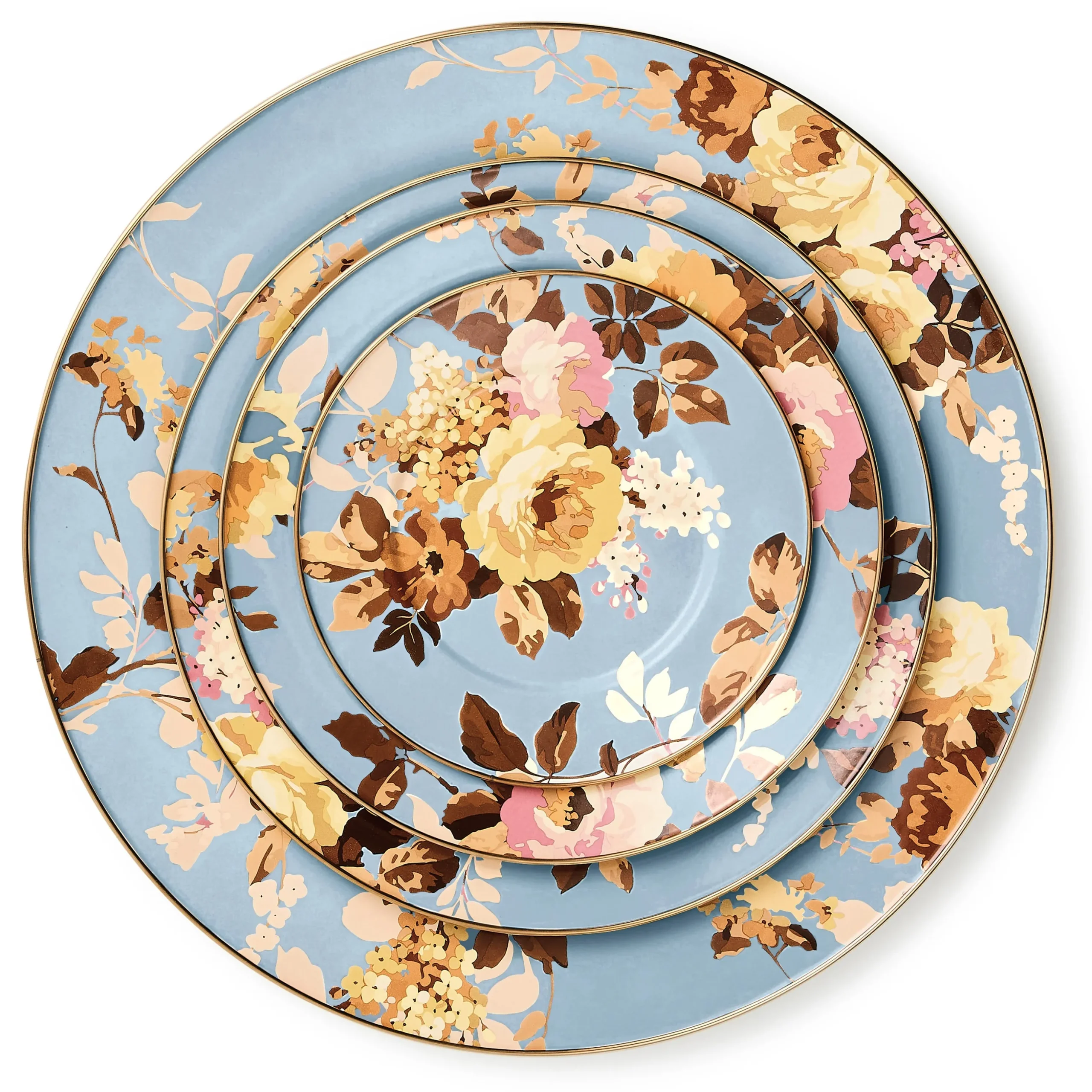 Wild Rose Slate Dinner Plate