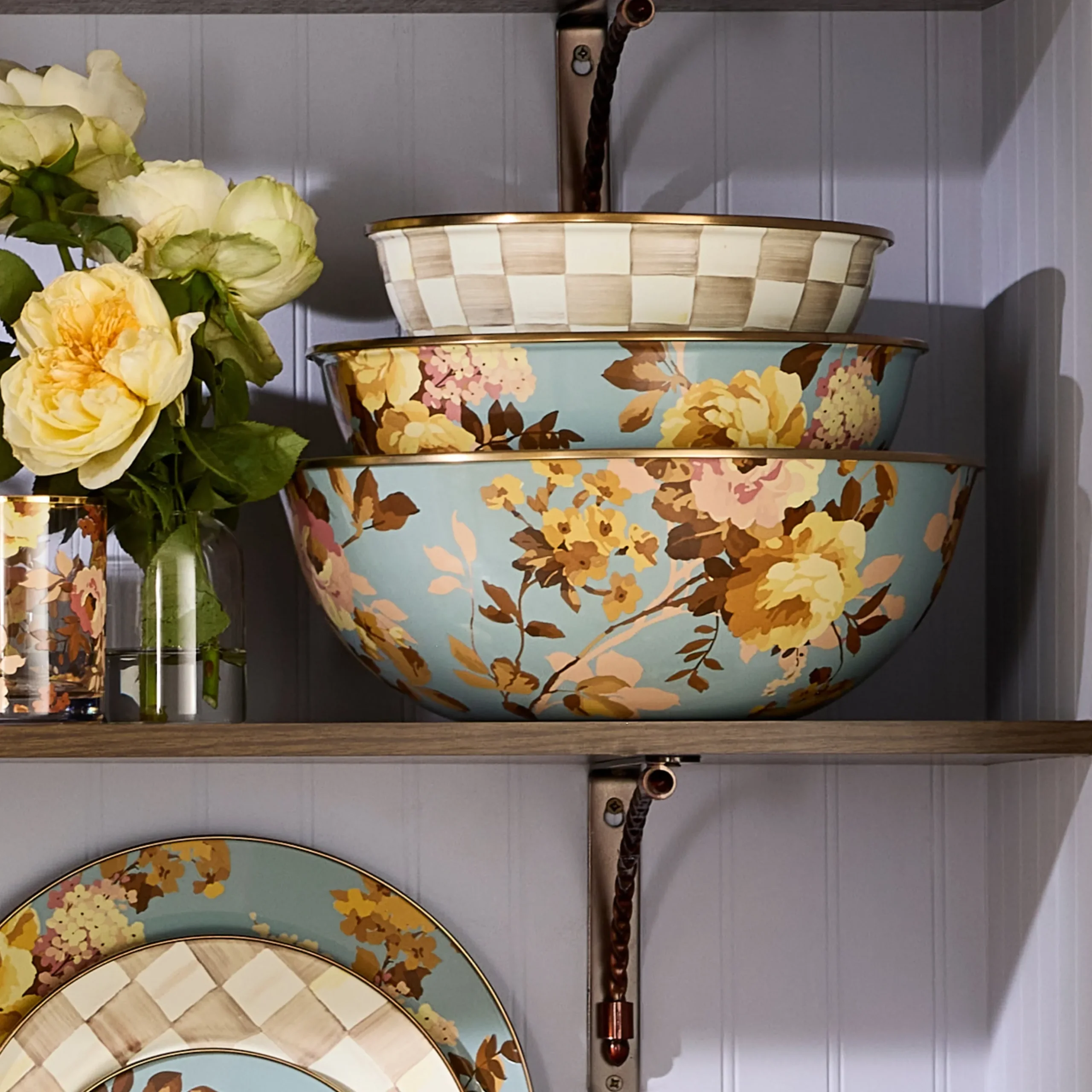 Wild Rose Slate Extra Large Everyday Bowl