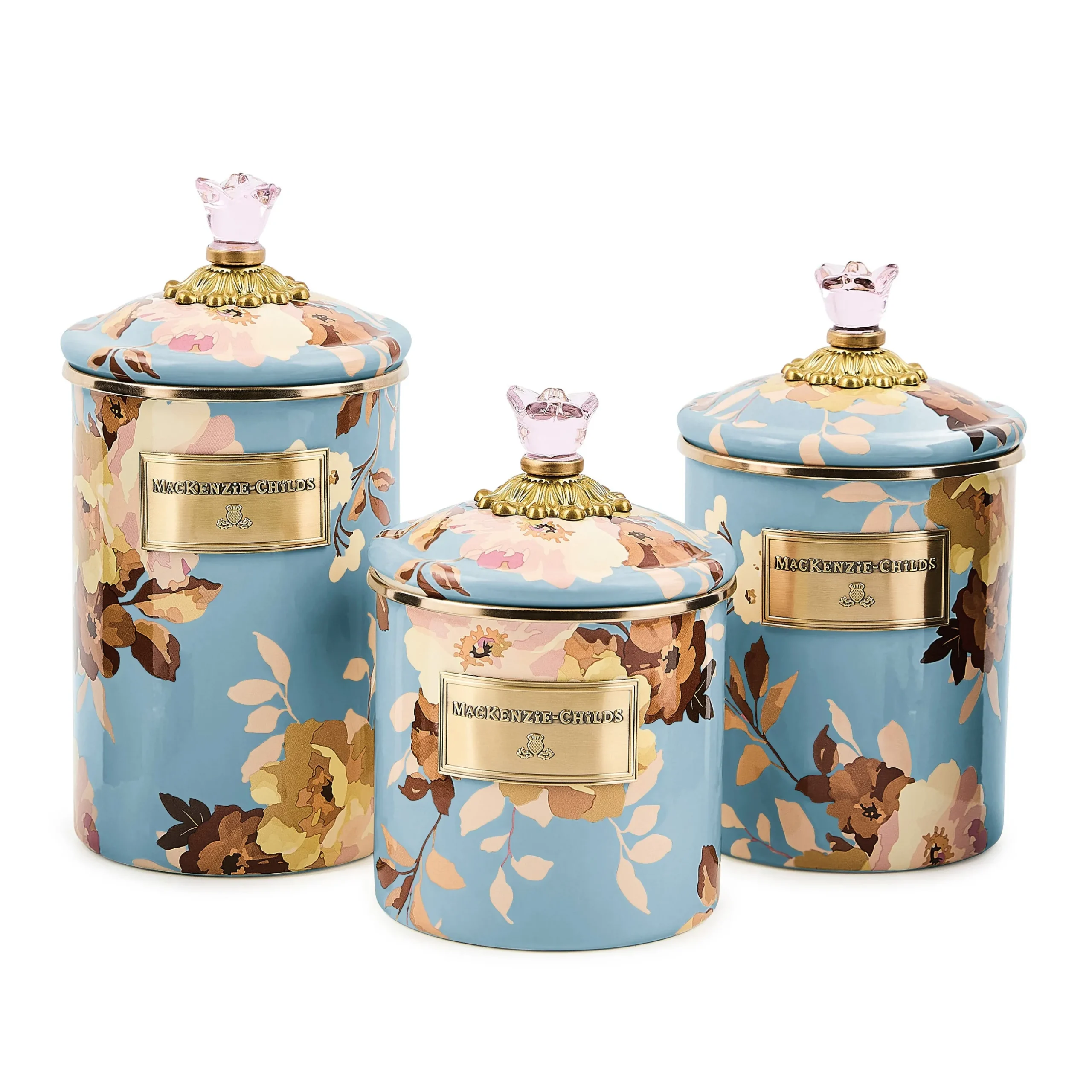 Wild Rose Slate Large Canister