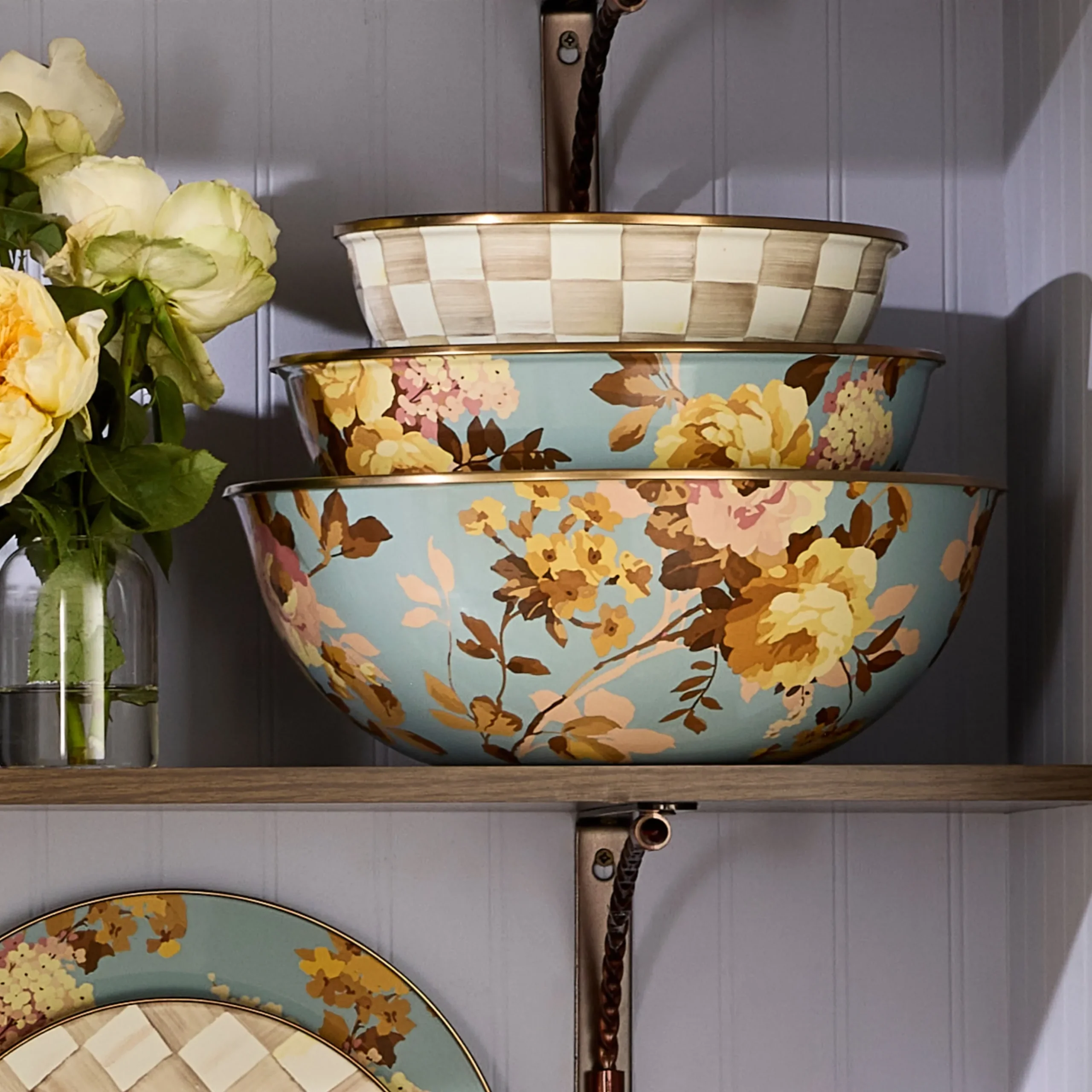 Wild Rose Slate Large Everyday Bowl