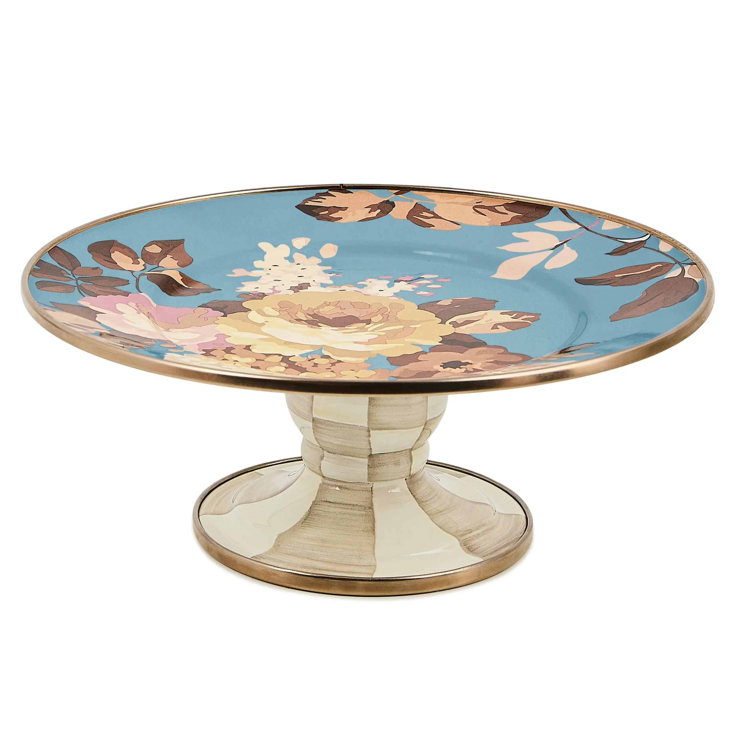 Wild Rose Slate Mini Pedestal Platter