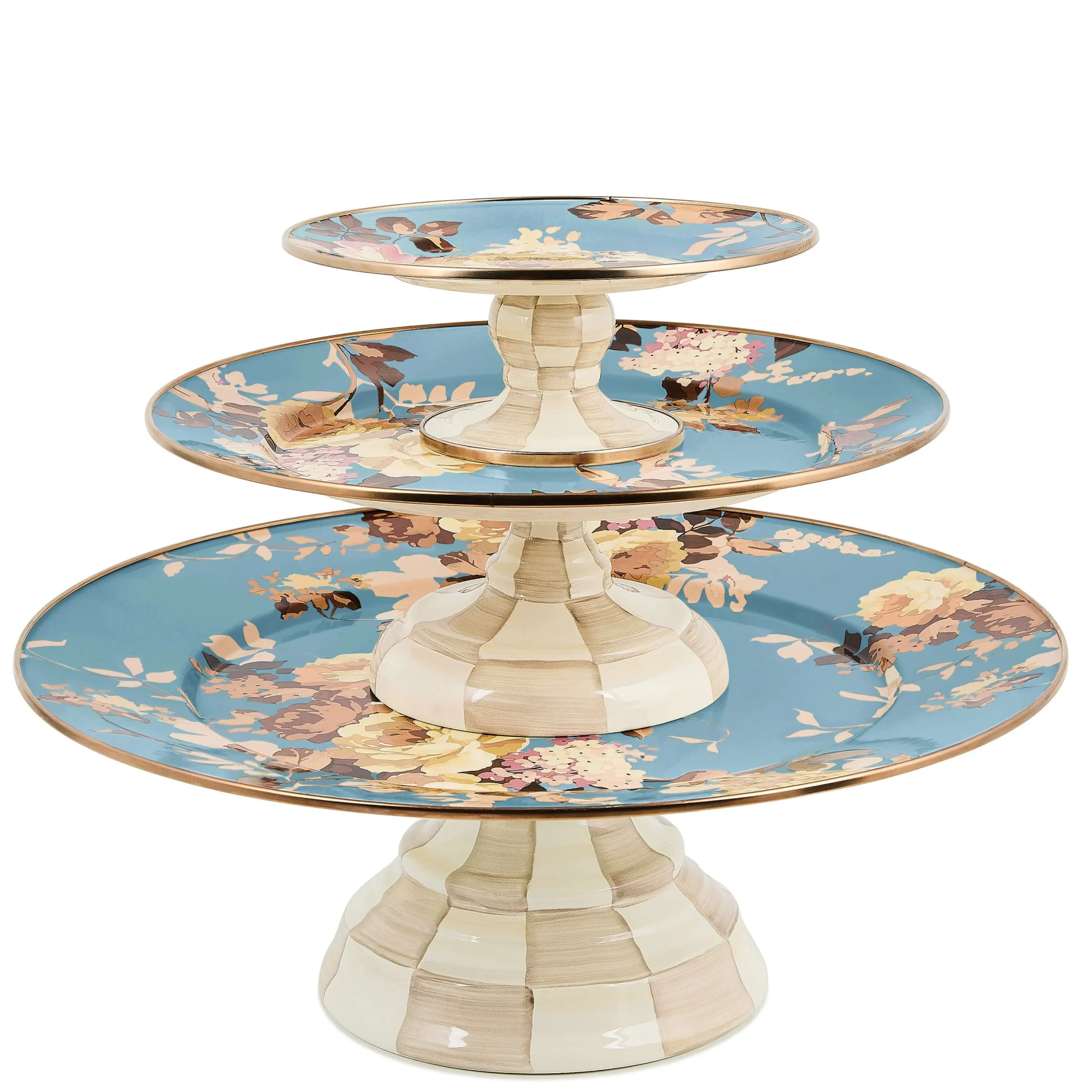 Wild Rose Slate Mini Pedestal Platter