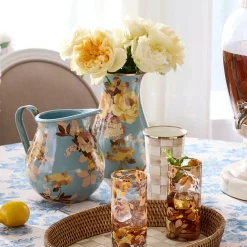 Wild Rose Slate Tall Vase