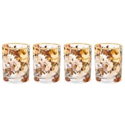 Wild Rose Tumbler Glass, Set of 4