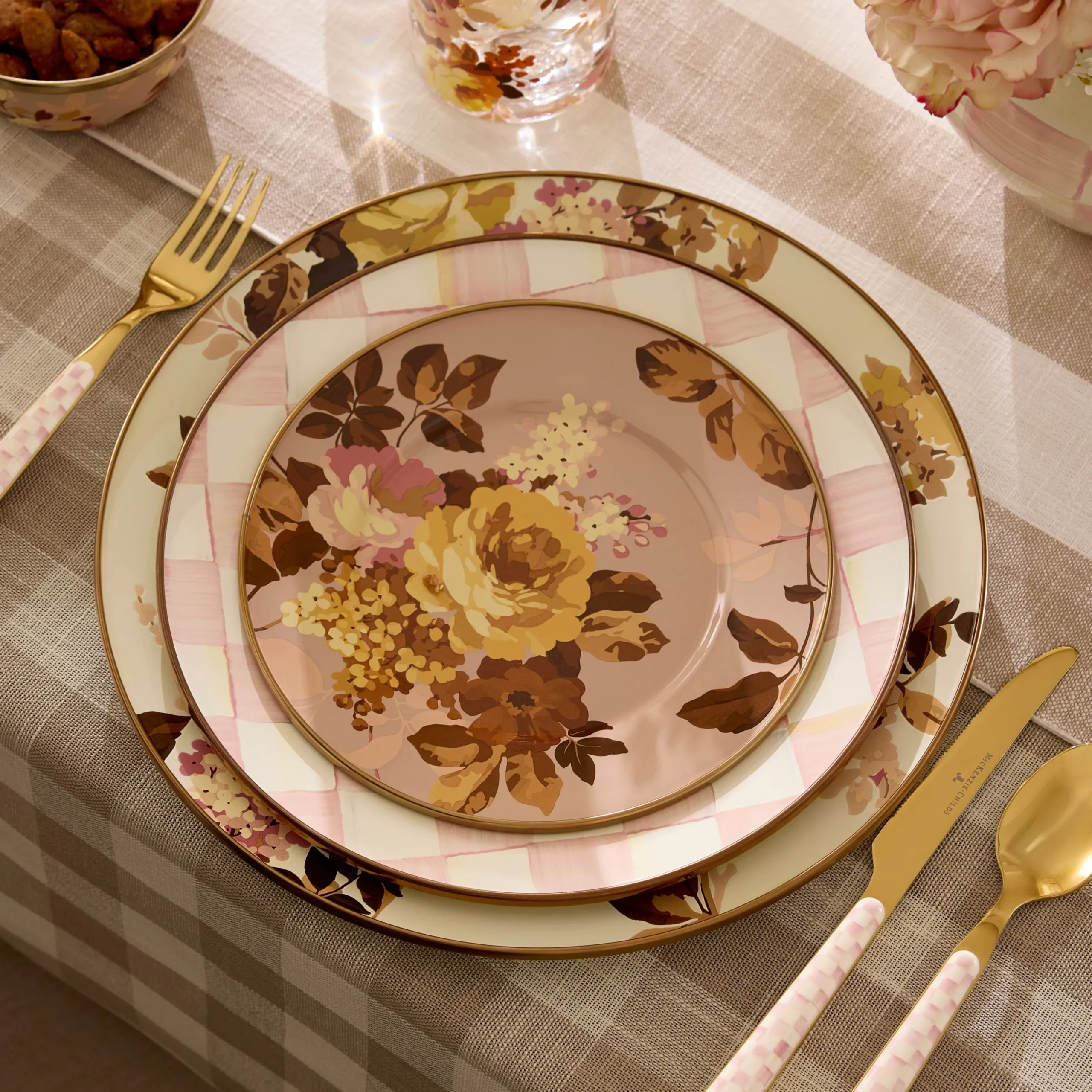 Wild Rose White Charger/Plate