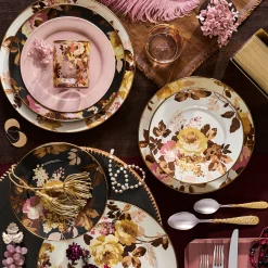 Wild Rose White Dinner Plate