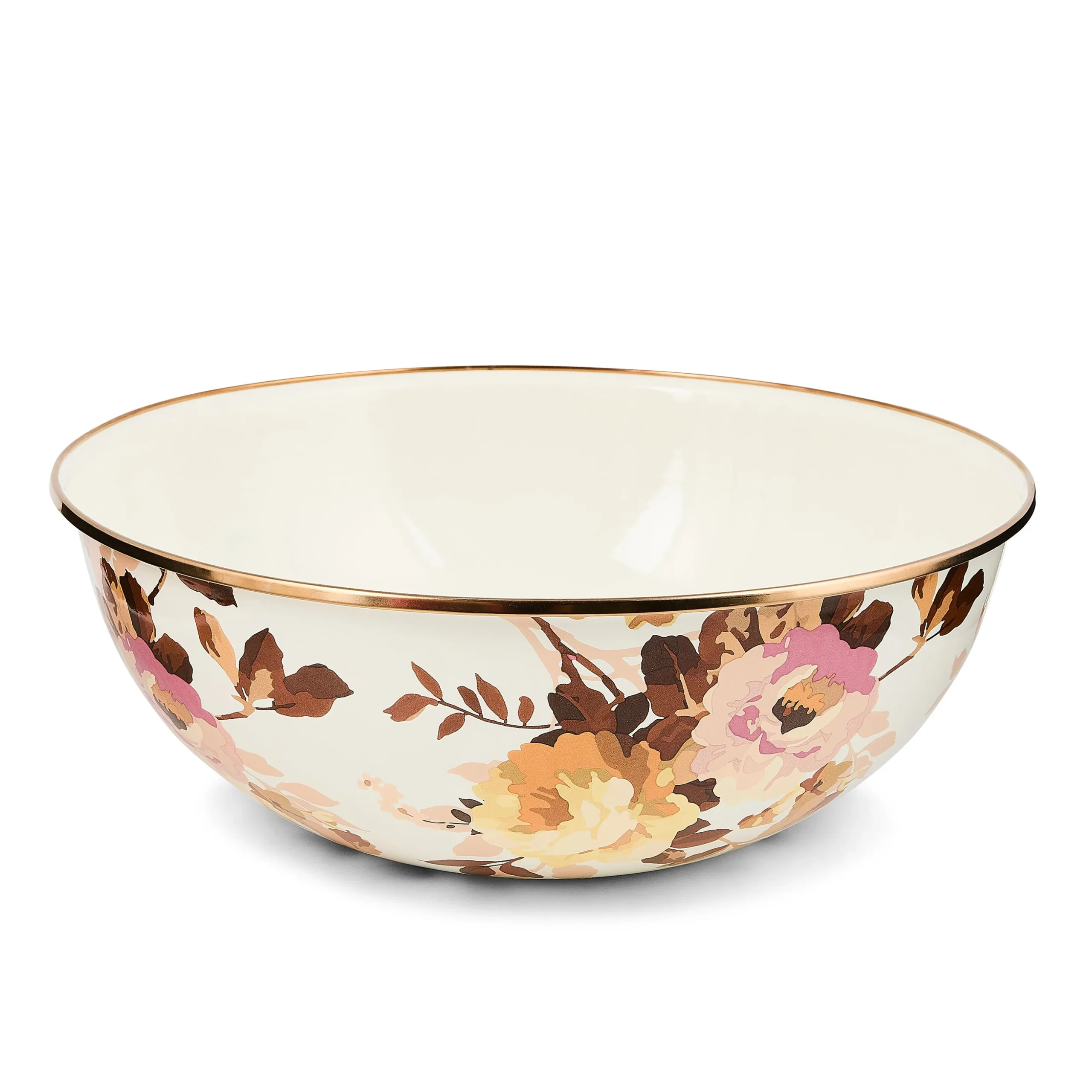 Wild Rose White Extra Large Everyday Bowl