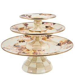 Wild Rose White Large Pedestal Platter