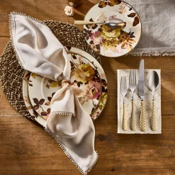 Wild Rose White Salad Plate