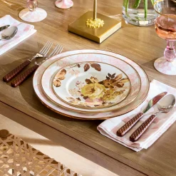 Wild Rose White Salad Plate