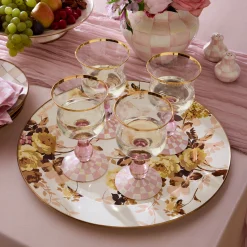 Wild Rose White Serving Platter