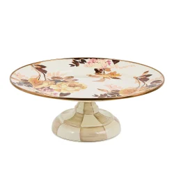 Wild Rose White Small Pedestal Platter